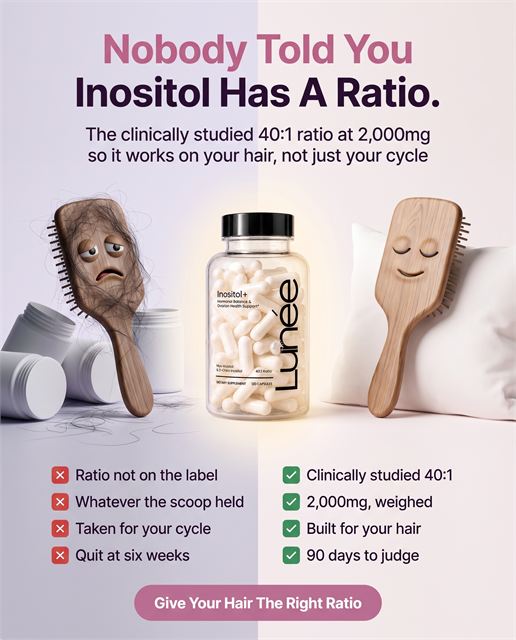Spec static &mdash; inositol brush cartoon, problem/solution aware